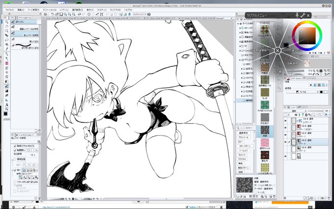 昔に描いてたバニー 