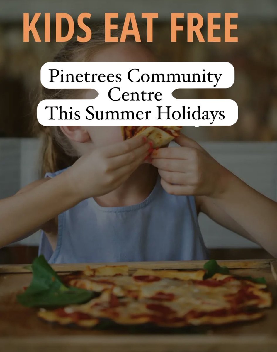 SwindonNCent's tweet image. 🥘 YOUNG PEOPLE EAT FREE 🍱 

Introducing our Young People Eat Free promotion at The Circle Cafe Pinetrees ⭕️ 

For every adult meal over £3.99 you'll receive a FREE kids meal! 🍔🥗🥞

That's right, it’s completely free 😋 🗣️✨Tuesday - Fridays throughout the School Holidays.