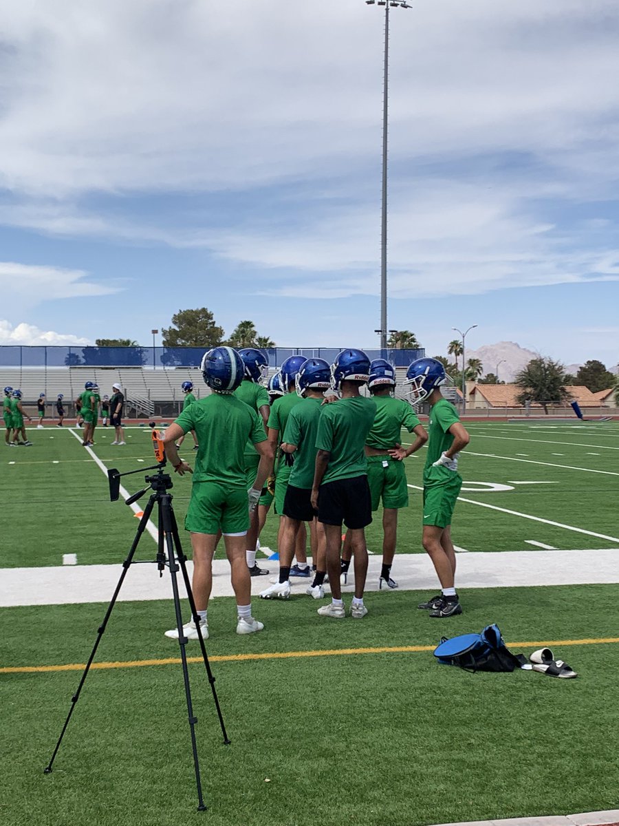 First official day of football practice @GVfootball702 !
Have our <a href="/KestrelWeather/">KestrelWeather</a> station set up at the 50yd line taking WBGT readings throughout practice to make sure we’re keeping athletes safe in this Vegas heat.