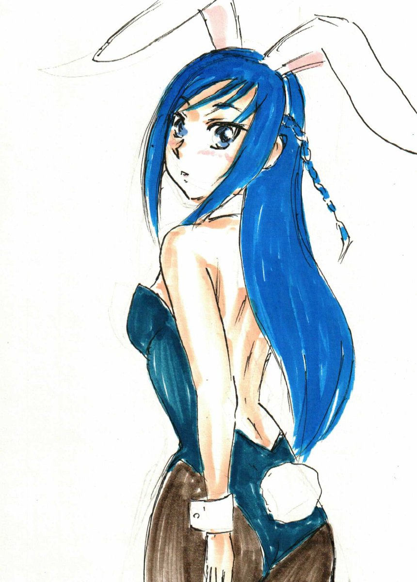 菱川六花 「#1日1六花(200、201、202、203) 出発前の #バニーの日 らくがき」|沖庵のイラスト