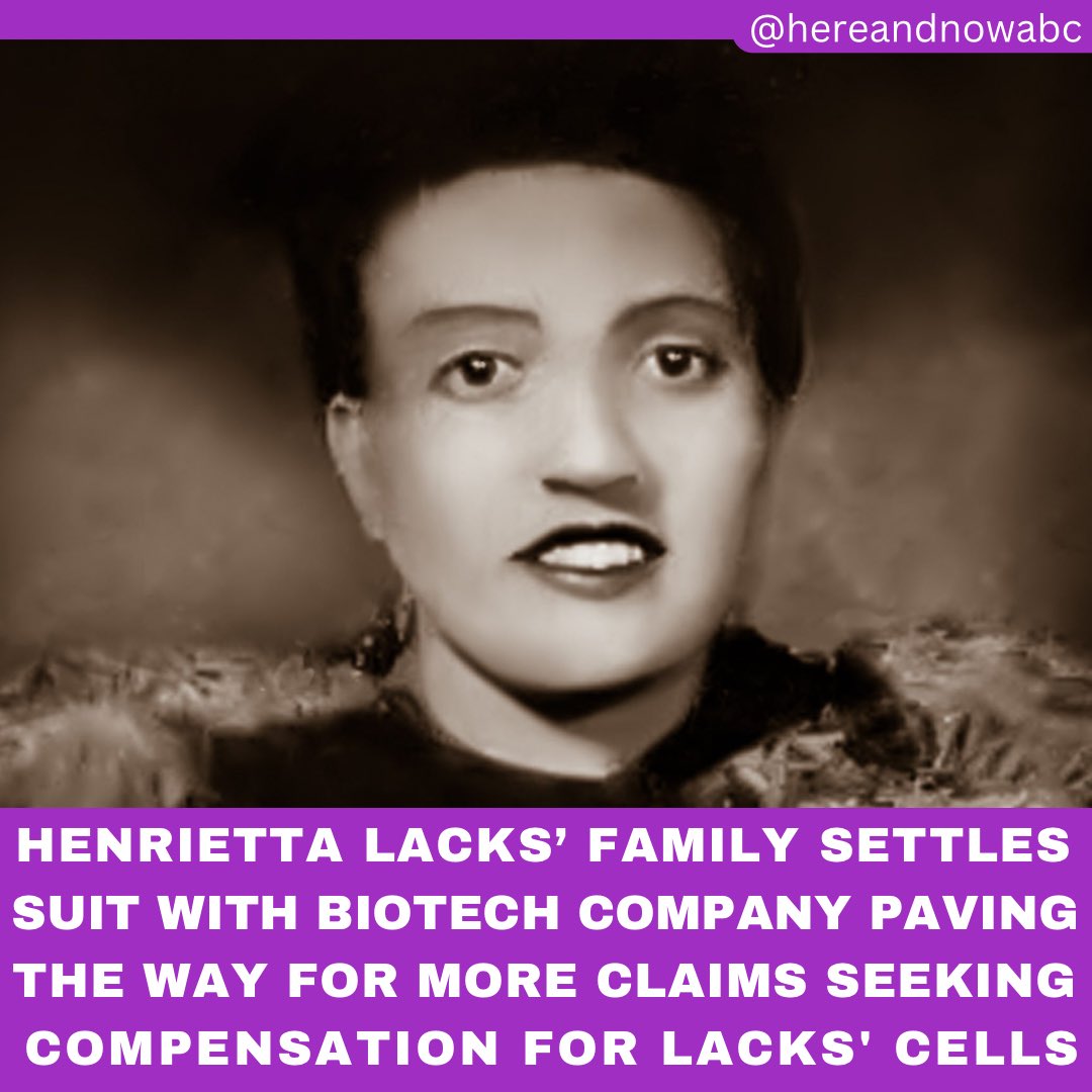 The Family of Henrietta Lacks have reached a confidential settlement with Thermo-Fisher Scientific, a multi-billion-dollar biotechnology company that has been using regenerative cells taken from Lacks decades ago, non-consensually