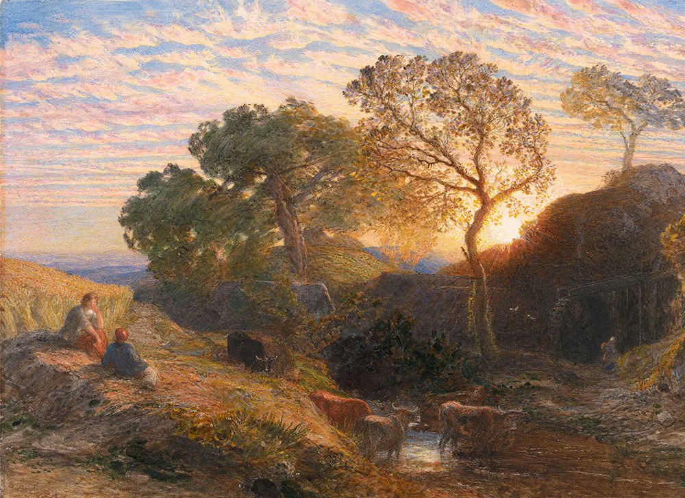 Tonight's goodnight image is ‘Sunset’, Samuel Palmer, watercolour and gouache, circa 1861. Available as a single card or as part of the Samuel Palmer Greetings Card Collection (No. 3). Sleep tight.
rathergoodart.co.uk/product/samuel…