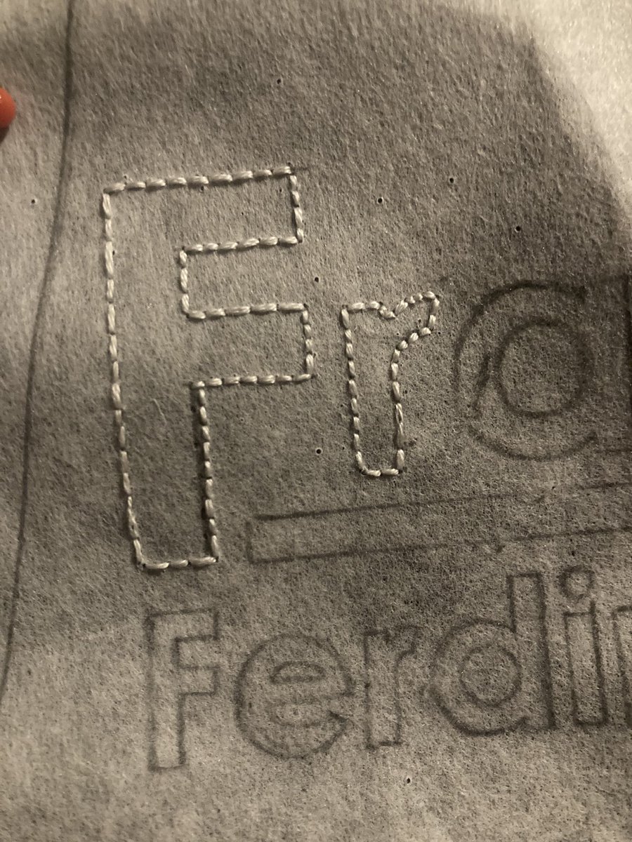 Two down. #wip #craft #creative #handmade #stitch #embroidery #embroiderersofinstagram #textileart #textileartistsofinstagram #handembroidery #handsewn #indie #franzferdinand #lettering