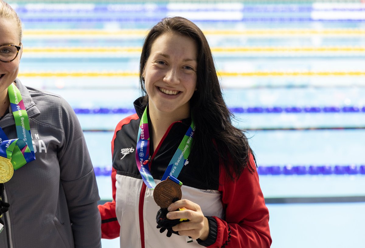 SwimmingCanada's tweet photo. Two days of racing down and 🇨🇦 is already showing the 🌎 what they’re made of. 

Heading into day 3️⃣ athletes are confident, inspired and pumped to swim their way to a final and add more medals to the tally.

🗞️ https://t.co/HkhrjEQ1lo https://t.co/TWnOV1MQ5f