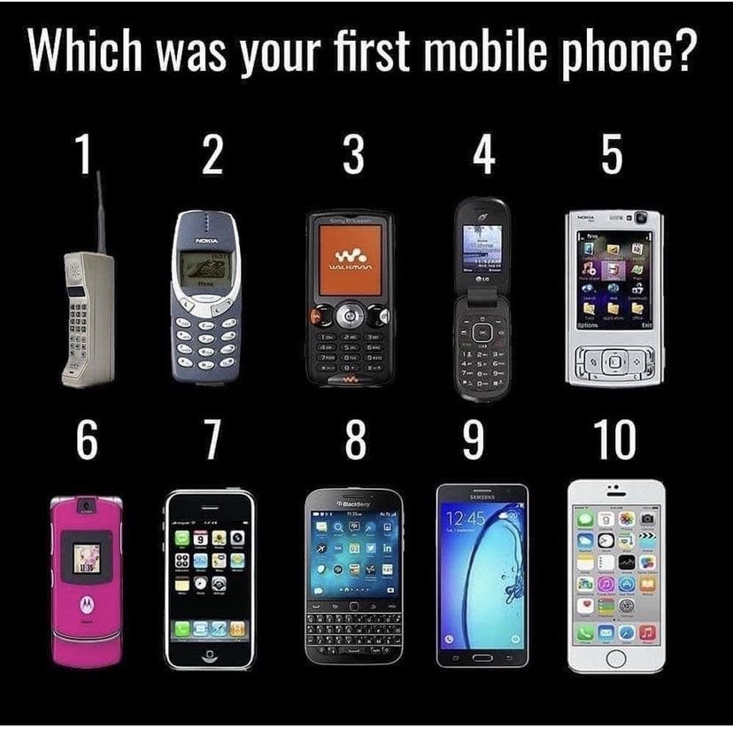 My 1st one is not even on the list….omg! 

What was your 1st phone?
