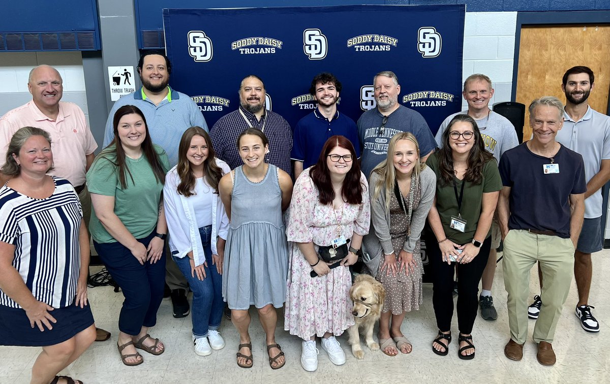 Soddy-Daisy High School would like to welcome our new staff members. We are excited to have you join the Trojan Family! We know this will be our best year yet. 💙💛  #TrojanArmyStrong