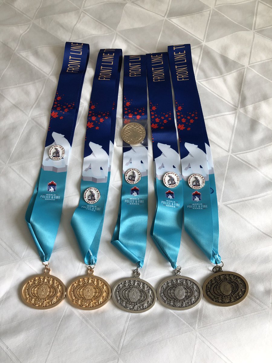 Cal495's tweet image. #WPFG2023 update. I won my race yesterday and today had 3 races. 2 silver and 1 bronze for a total of 2 gold, 2 silver and 1 bronze in 5 races over 3 days. Thanks to all who supported me. A special thanks to the @BPFFA1068 Social Committee for the support! @BramptonFireES