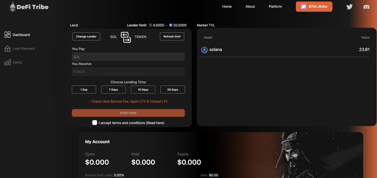 DeFiTribeNFT's tweet photo. 2500+ SOL VOLUME REACHED! The DeFi Tribe platform will launch within the next 24 HOURS! 

This is just the start of the journey for the warriors! https://t.co/Yo0qdpuMcf