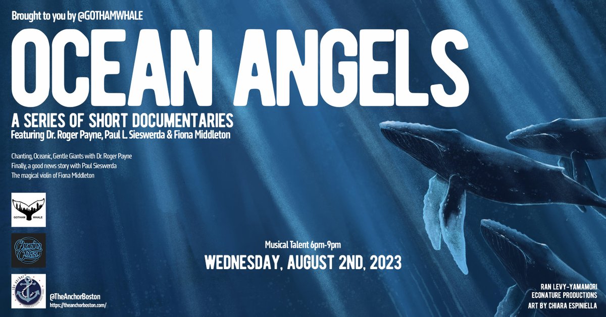 Tomorrow is the big day! Festivities kick off at 6PM through 9PM and then at dark the showing of our very own film Ocean Angels will end the event. Tell your friends and family and you can be part of the effort to help save our ocean angels! #GothamWhale #SaveTheWhales