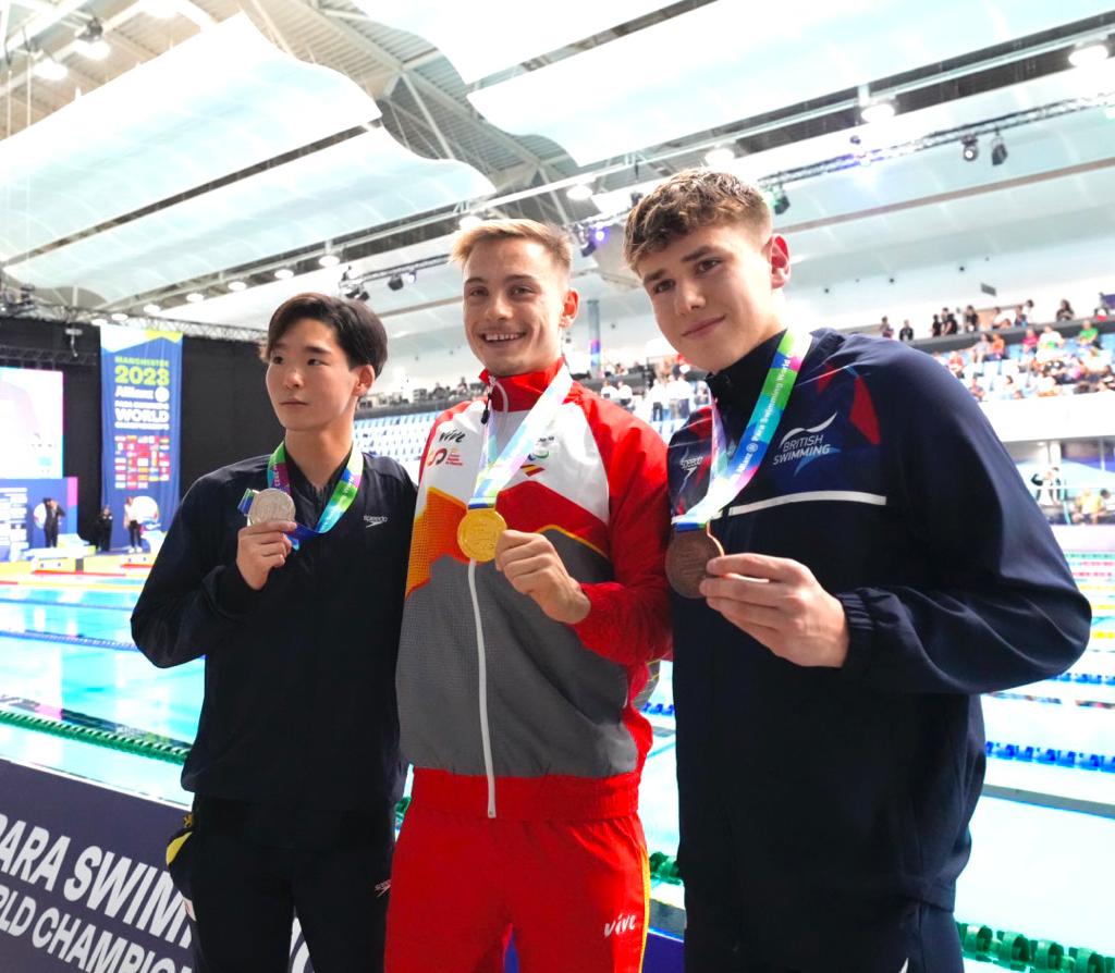 🇪🇸 España cierra la segunda jornada del Mundial de Natación con 5 medallas 🥇 Íñigo Llopis 🥈 Núria Marqués, María Delgado y Marta Fernández 🥉 Sarai Gascón paralimpicos.es/noticias/inigo…