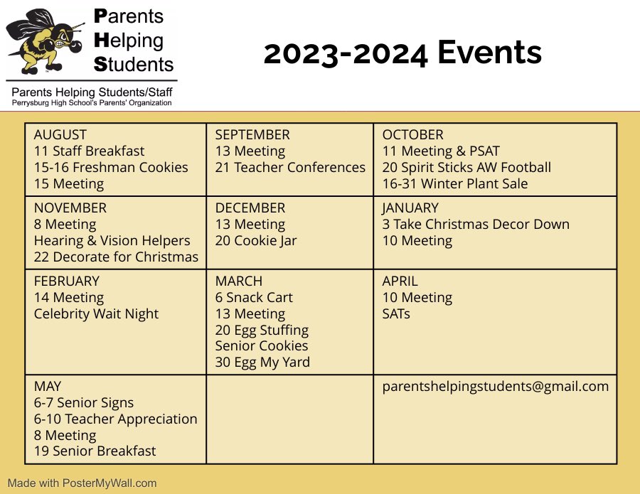 HelpingPhs's tweet photo. 23-24 Schedule of events, hope you can join us, send a message if you would like to help!

#perrysburgoh #gojackets #perrysburghighschool https://t.co/gFBKDF4XtQ