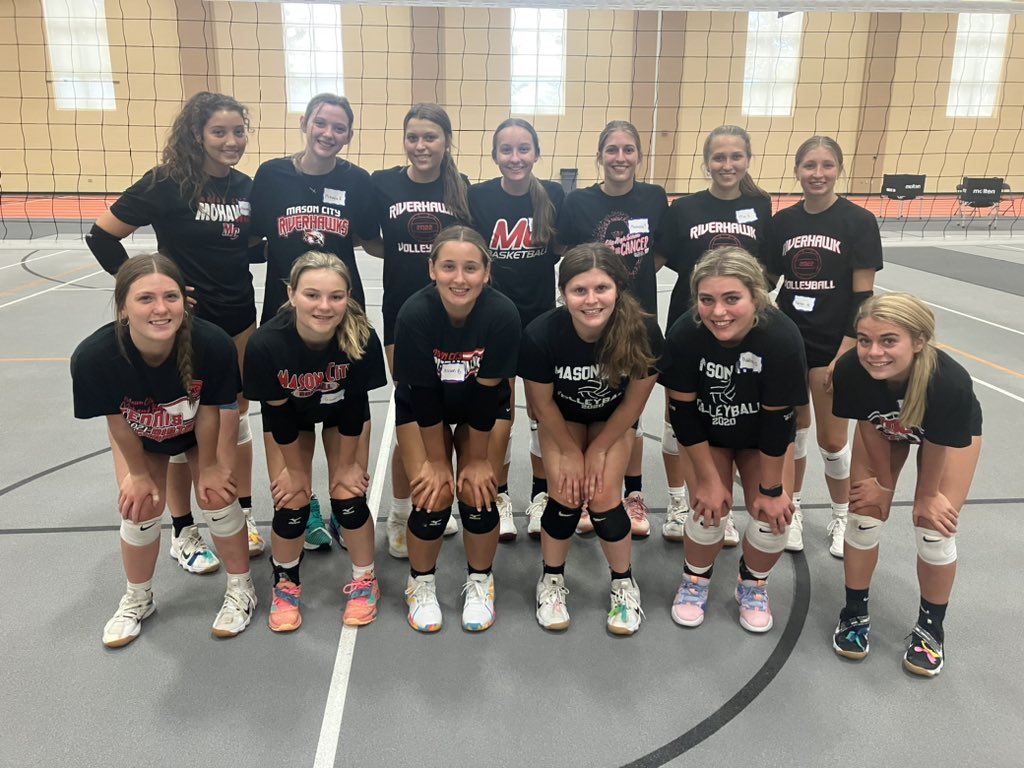 RiverhawkVBall's tweet photo. Excellent 2 days at the Wartburg volleyball camp with this crew. Great competition and a lot of teaching from the Wartburg staff. Excited to get practice started on Monday! https://t.co/i7AeAiyWGB