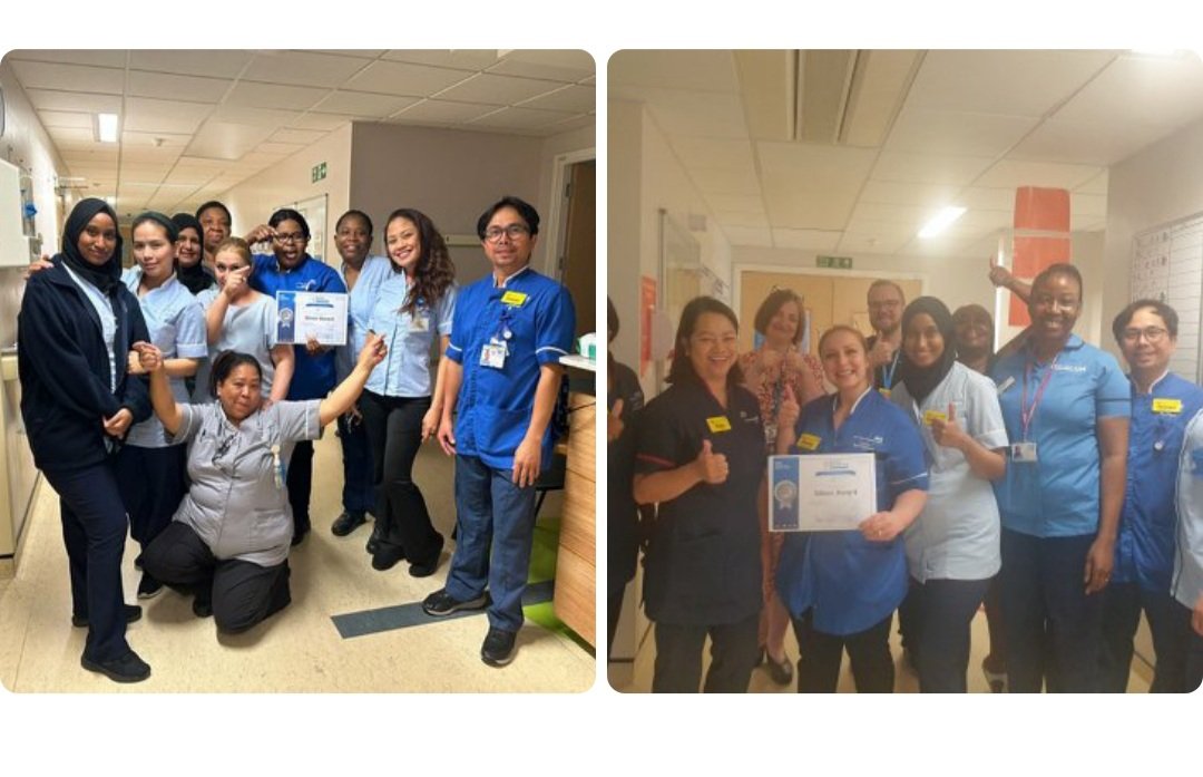 Consistency & hard work paid off!..Congratulations S3..'Silver Award' on Ward accreditation. Everyone's looking happy and proud.Well done 👏 Journey to Gold soon.@RachaelMay11 @BelfonJohnso @CCnurseian @BettyAnnRussel5 @SarahHa88622902