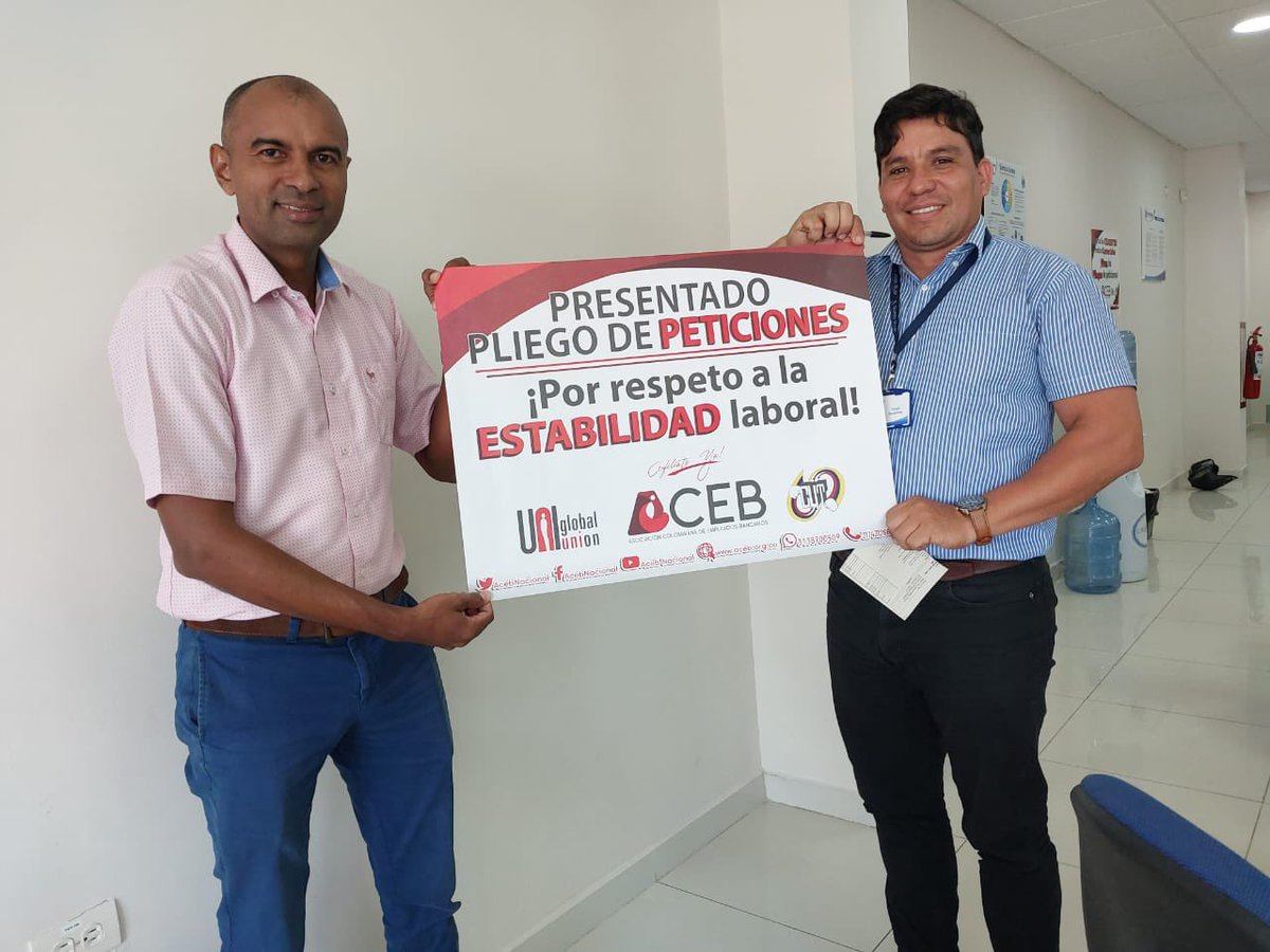 Directivos de Aceb Monteria siguen visitando las oficinas de banco mundo mujer dando a conocer el moliendo de peticiones <a href="/acebnacional/">ACEB</a> <a href="/AcebMedellin/">ACEB MEDELLIN</a> <a href="/cutcolombia/">Central Unitaria de Trabajadores</a> <a href="/uniamericas/">UNI Américas</a> <a href="/cutcordoba/">EJECUTIVO CUT CÓRDOBA.</a>