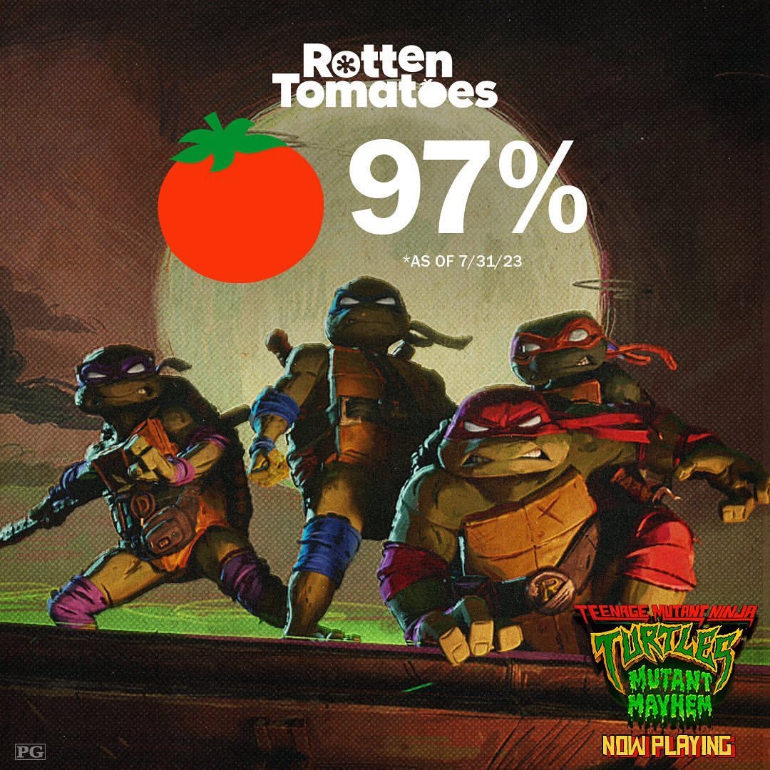 Regal_Secaucus's tweet photo. Get tickets now to discover why Teenage Mutant Ninja Turtles: #MutantMayhem is 97% FRESH π
and "the funniest comedy of the year!" #TMNTMovie
ποΈ: https://t.co/vTOGwnReQP
#OpenCaption ποΈ: https://t.co/ywh17qAm9e https://t.co/MIObDUoMu9