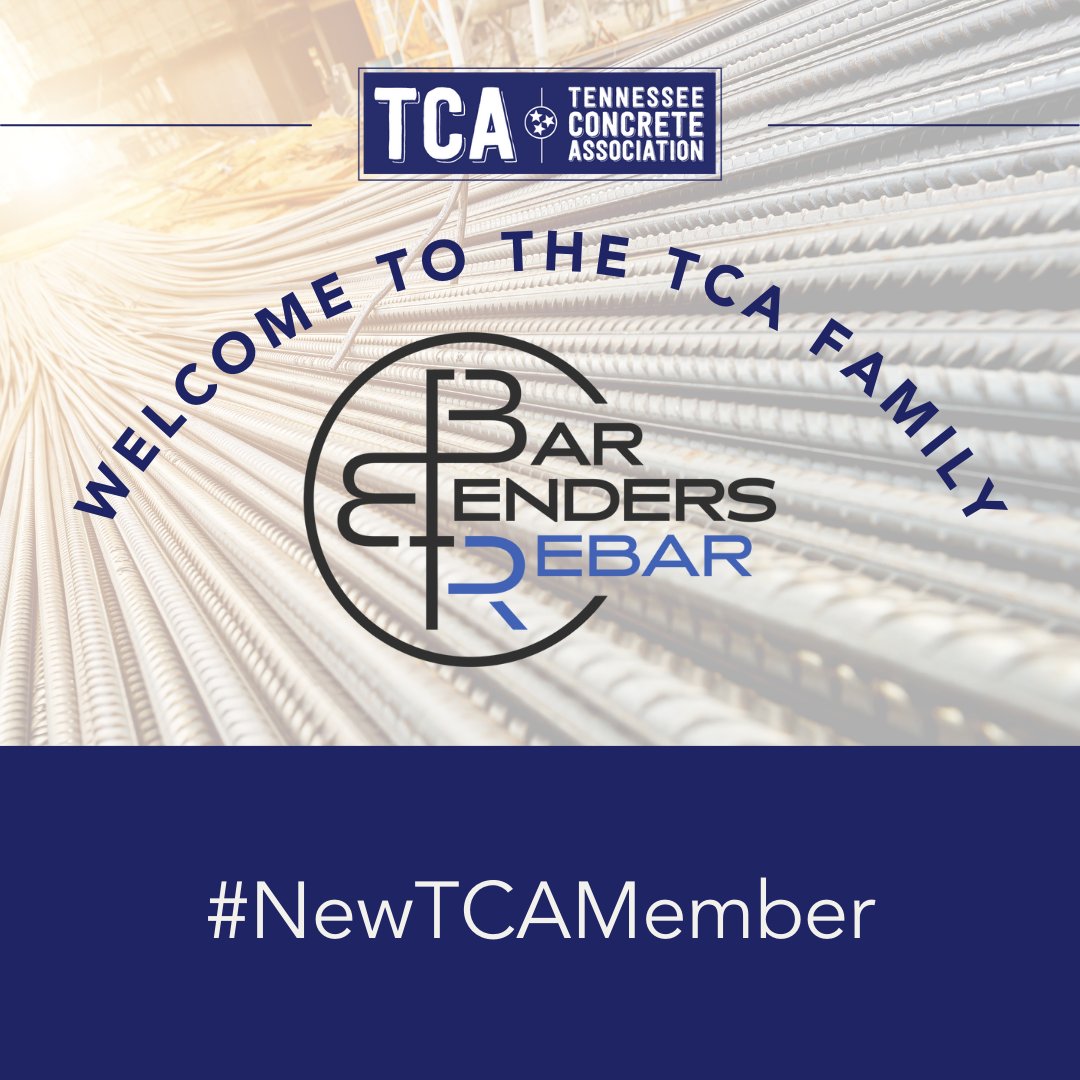 tnconcrete's tweet photo. We are thrilled to have Bar Benders Rebar join TCA as a proud new member! 

If you need residential footings, high rise complex structures or anything in between, Bar Benders Rebar is up for the challenge. Learn  about Bar Benders Rebar here: https://t.co/raSALLDjy2 #NewTCAMember https://t.co/SrbACe8VxK