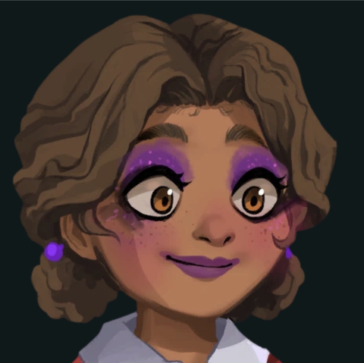 horrifichymns's tweet photo. this is literally a black child. She has brown skin, visibly curly hair/puffs, and baby hairs!!! I know her model looks a lot different but it seems obvious she is supposed to look like her cutouts, which we are plainly shown, not her model, which we only see a hand of https://t.co/P6HbKrL2gg