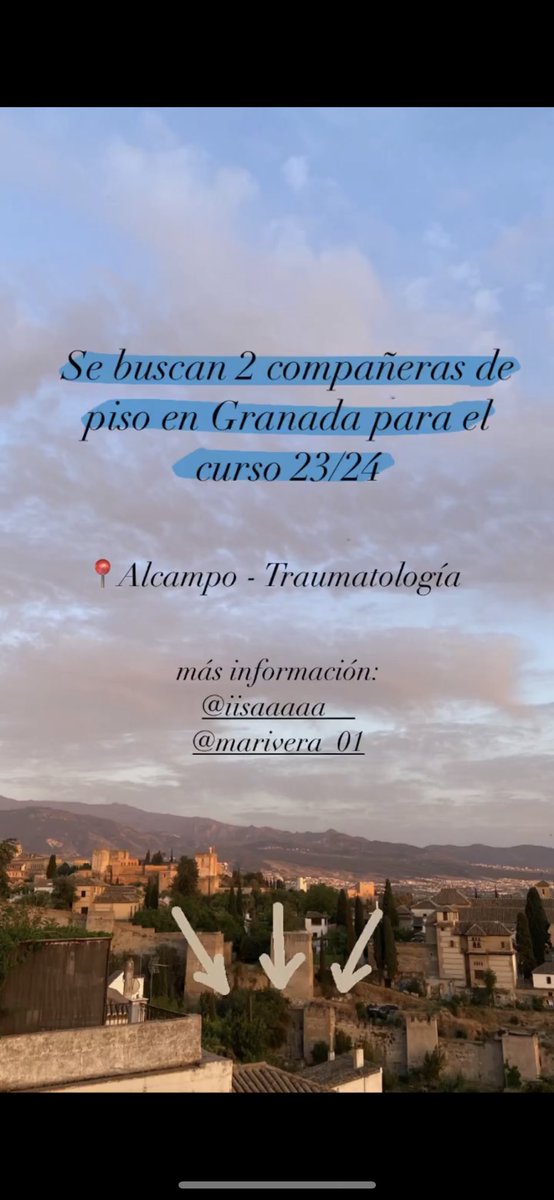 #Granada #pisosgranada #UGR 
Difundid por fa