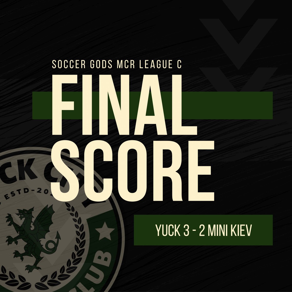 YuckCityFC's tweet photo. We’ve only gone and done it.

Three wins on the bounce and the first time we’ve ever finished above bottom.

Seventh place feels good baby.

Goals from Omar Elewa (2), and Danny Nixon.

#BleedGreen https://t.co/jSYhaLLSA7