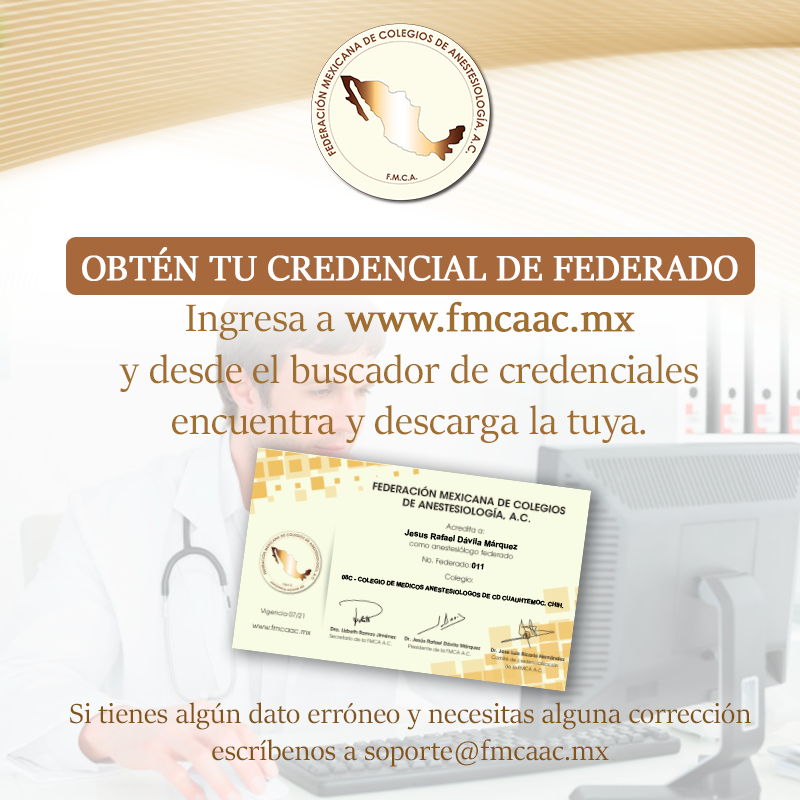 FMCAMX (@fmcamx) on Twitter photo Descarga tu credencial de Federado aquí 📷 bit.ly/38YT0OQ
Sigue estos pasos para obtenerla:
1. Busca tu nombre completo
2. Da clic en descargar para obtenerla en formato PDF. Si tienes algún dato erróneo, escríbenos un correo a: soporte@fmcaac.mx para poder ayudarte. Descarga tu credencial de Federado aquí 📷 bit.ly/38YT0OQ
Sigue estos pasos para obtenerla:
1. Busca tu nombre completo
2. Da clic en descargar para obtenerla en formato PDF. Si tienes algún dato erróneo, escríbenos un correo a: soporte@fmcaac.mx para poder ayudarte.