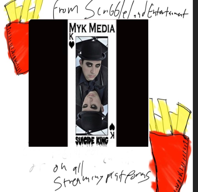 scribble_land's tweet photo. If you haven’t already, check out myk media’s album suicide king, now on all platforms #goth #techno #edm #emo https://t.co/yI8EMTxQSq