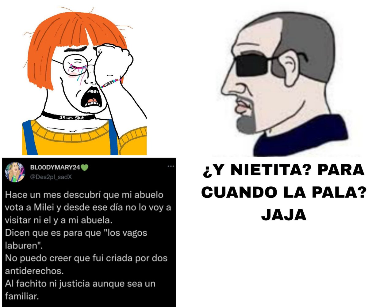 therealbuni's tweet photo. Imaginate no hablarle más a tus abuelos porque no votan lo mismo que vos sjsj
Generación totalmente quemada https://t.co/wD8C582HIA