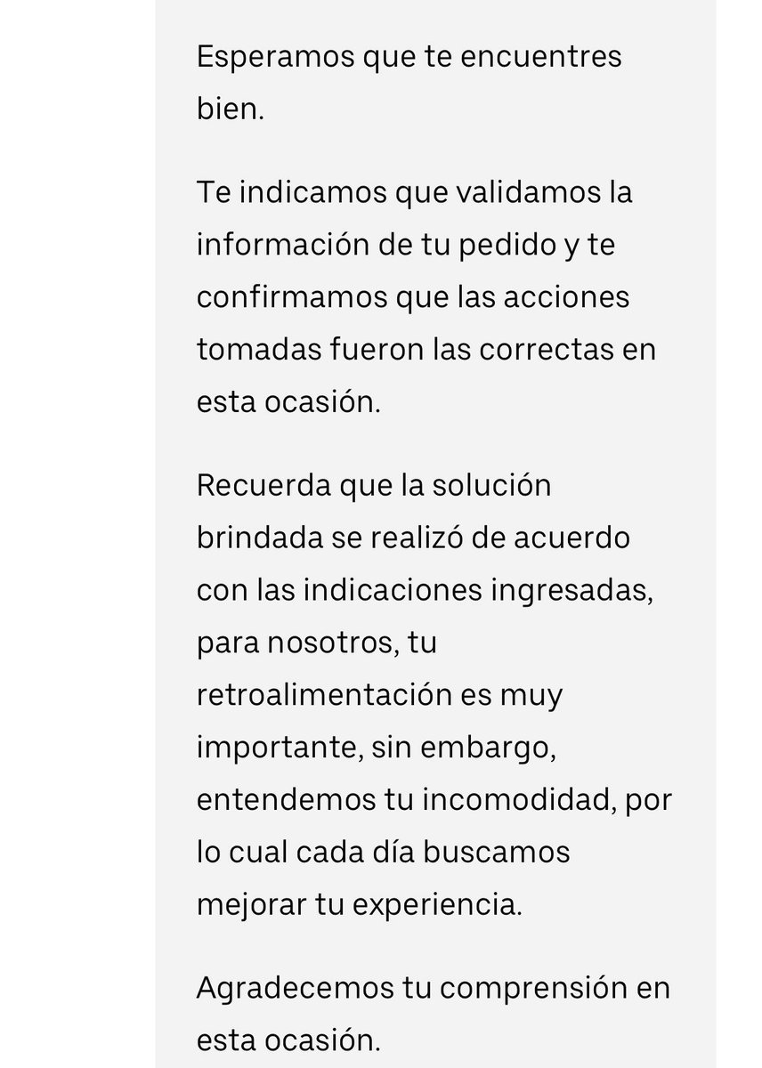 Gabriel_Tagle's tweet photo. @UberEATSmx necesito hablar con alguien los bots no entienden que me entregaron un pedido equivocado https://t.co/W5cvbCgXt2