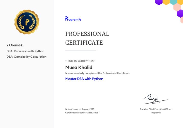 mkalbani96's tweet image. programiz.pro/certificates/d… #Programiz