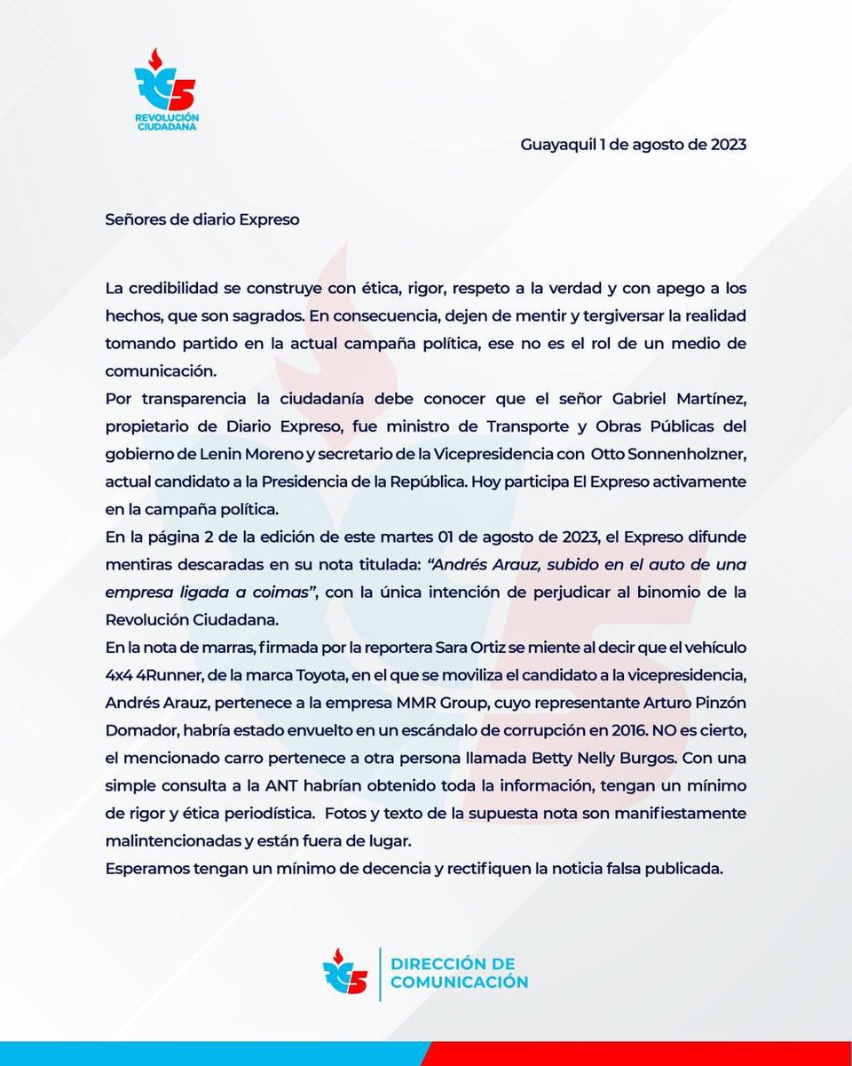 MashiRafael's tweet photo. La prensa corrupta siendo la prensa corrupta…
Ya falta poco.
TODO, TODITO 5 https://t.co/9iwCjvE4TS