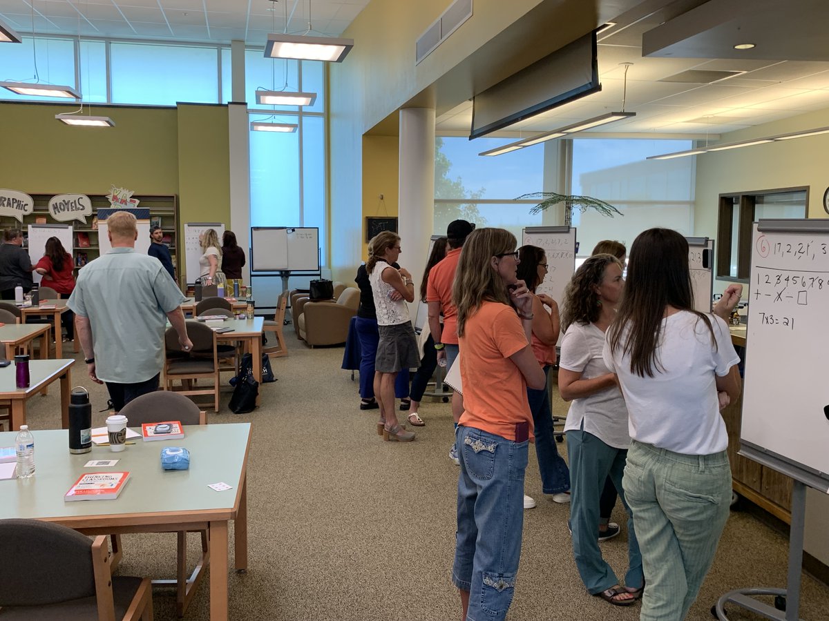 SVVSDMath's tweet image. We are fortunate to have @pgliljedahl facilitating teachers in experiencing a thinking classroom! How might these teaching practices create more access opportunities in your classroom? #TeachToREACH  @MrsLauer @StVrainOPD @SVPriorityPrgms