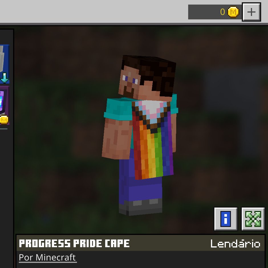 Minecraft Portal 🎄🇧🇷 #MAM2023 on X: 🏳️‍🌈Diversos itens gratuitos para  a representatividade LGBTQIA+ foram adicionados ao camarim do Minecraft  Bedrock de forma gratuita, incluindo uma nova capa e textura para a elytra