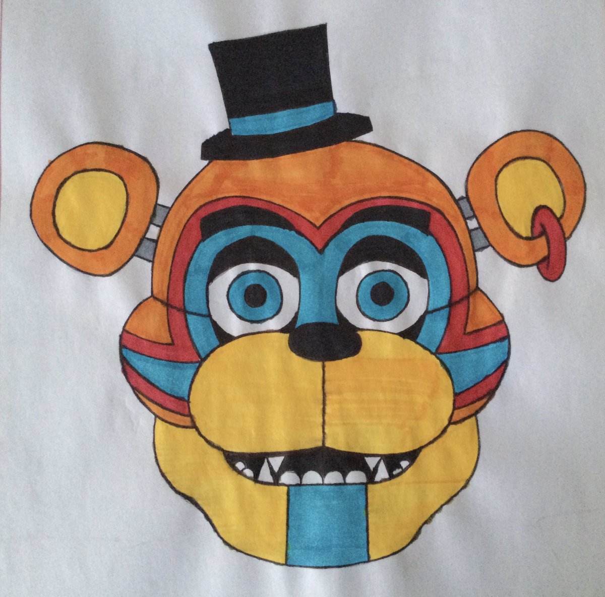BoleagaSinai's tweet photo. #FiveNightsAtFreddys #FnafSecurityBreach #GlamrockFreddy #Villainous #Villanos #MissHead https://t.co/CwnVeInqw9