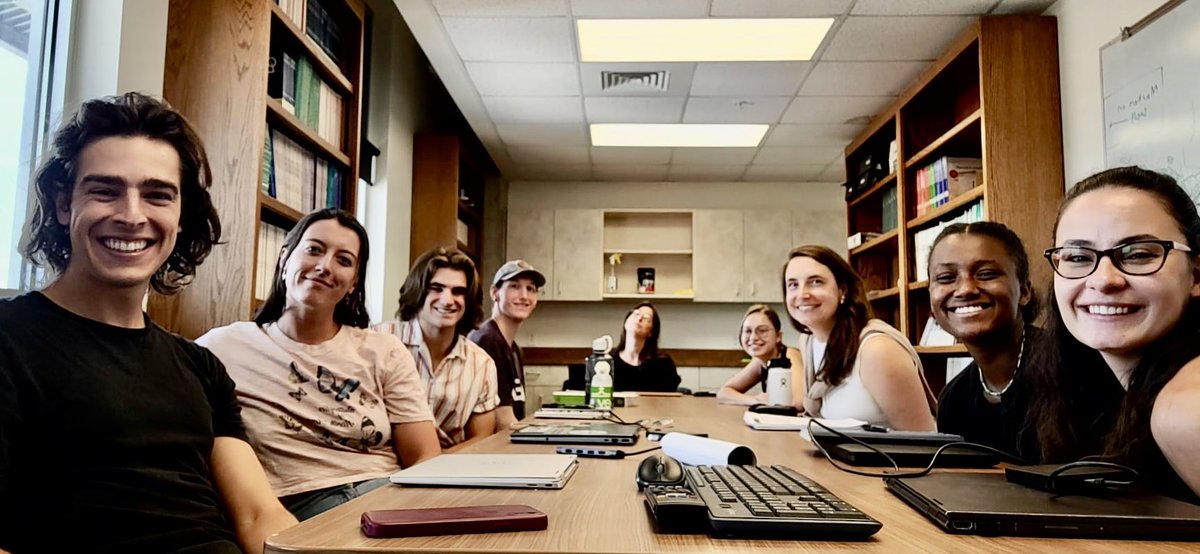 TheKunzeLab's tweet photo. This summer is flying by! While we had our last lab meeting with the #REU students, today, there are plenty of poster and oral presentations coming up showing their #research results. #NIH #INBRE #NSF #NNCI #REU Convocation. Hope to see them again as #graduate #students! https://t.co/k6HBLt9Q8F
