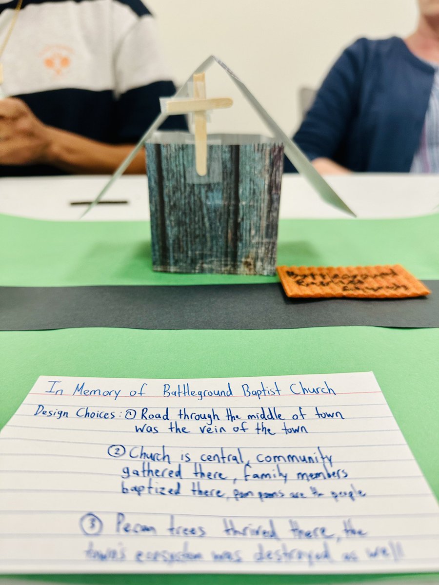 focusing on the trail of tears, seneca village, &amp; fazendeville, new orleans, participants curated models that would tell the stories of those erased communities in order to cultivate memory
.
.
#wissit23