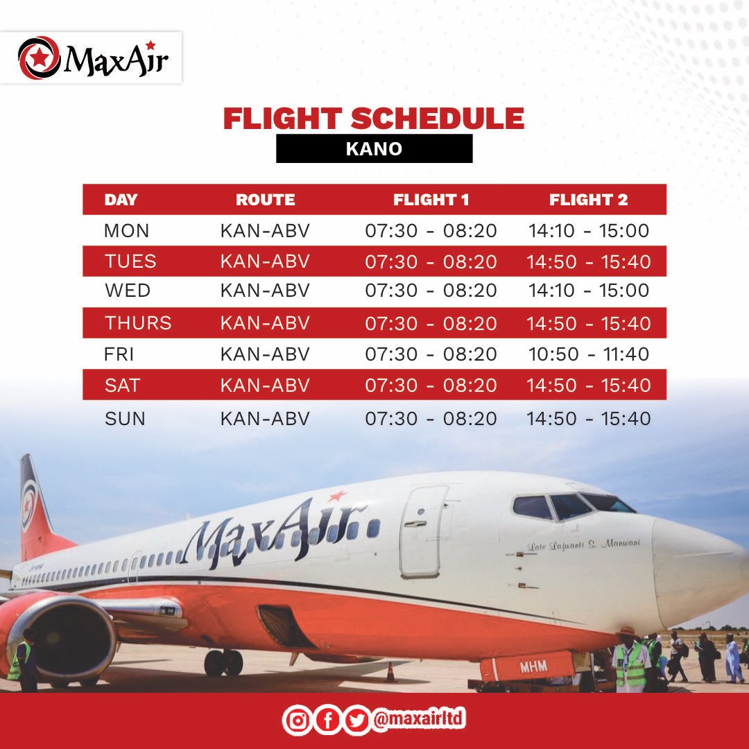 max air ticket prices