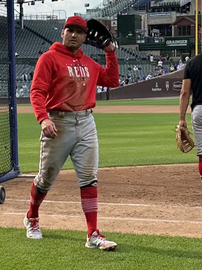 ctrent's tweet photo. There may just be a lesson to be learned when your uniform looks like this 90 minutes before a game on your day off and you’ve  already played 2,024 games in your career https://t.co/iBPKylRWdw