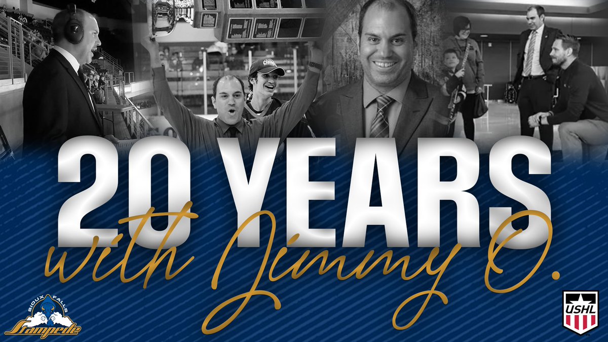 20 years ago today, the Jimmy O. Era began! 

Since then, we've brought home three Clark Cups and saw countless athletes find their way into the pros!

Congratulations to our President and the voice of Stampede Hockey, Jim Olander, on 20 years with the Herd!

#BeHerd | #GoPede🦬