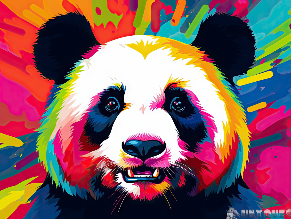 Unyquesart's tweet photo. 🎨Vibrant Panda

A painted panda set against a colorful background, rendered with bold chromaticity and hyper-detail. The strong facial expression and vibrant color blocks make this explosive wildlife illustration a standout piece.
https://t.co/48iOSrkc1t

#art https://t.co/qk2o15XeND