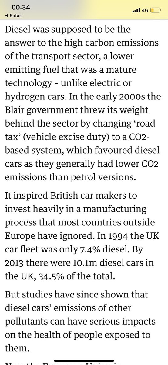 BashWords's tweet photo. @kent_carper @Otto_English And until 2015/16 we were being encouraged to by diesel cars as they were meant to be more environmentally friendly. Drivers of older cars are being punished for trying to do the right thing when the govt advice was wrong. https://t.co/yAPCJAnFKE