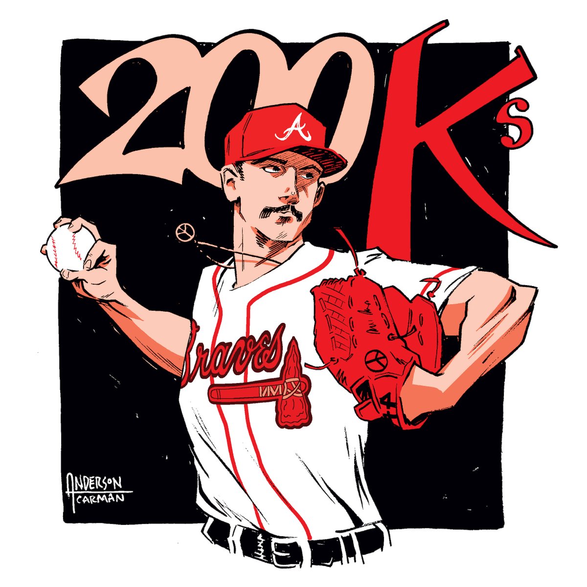 Congrats @SpencerSTRIDer on 200 Strikeouts! Now let's get the win! #ForTheA @Braves And on Ohtani!