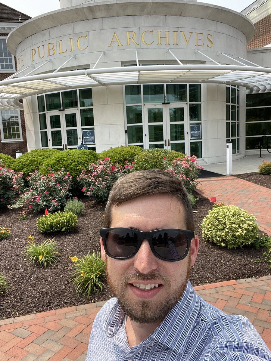 Such an honor to have the opportunity to record my Teacher of the Year speech at the Delaware Public Archives building today!