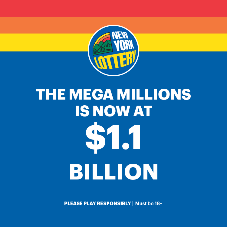 newyorklottery's tweet photo. 🚨 ATTENTION NEW YORK! 🚨 Play today for your chance at winning the 4th largest Mega Millions jackpot in history. #newyorklottery #pleaseplayresponsibly #Mustbe18+ https://t.co/uoIQhlRmJ1