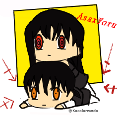 kocoloreando's tweet photo. Un dibujo modo chibi que hice de Asa y Yoru...disculpen si la imagen es muy pequeñita 👉👈.
#Asa #Yoru #asamitaka #AsaxYoru #Wardevil #asaxyoru #asayo #chainsawmanparte2 #demoniodelaguerra #dibujochibi #dibujo #coloreo #dibujodigital #arte #mitaka https://t.co/KOYPkgWj3t