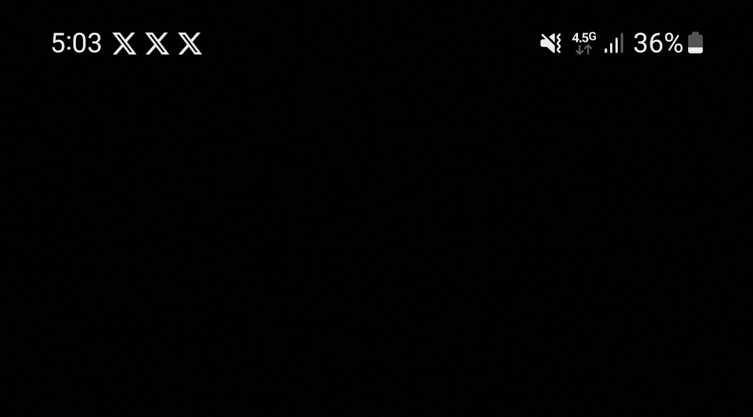 43168d's tweet photo. El problema con el cambio de logo es que mi barra de notificaciones se ve rara   #x #TwitterX #Twitter  #xxx https://t.co/9uCqJkB6gg