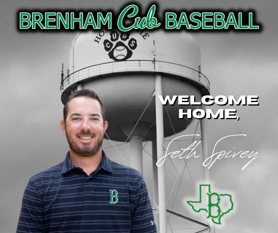 Introducing our newest Varsity Assistant Coach, Seth Spivey! Coach joins us after spending the previous two seasons as an assistant coach at Angelina College! Welcome home former Cub, Coach Spivey!