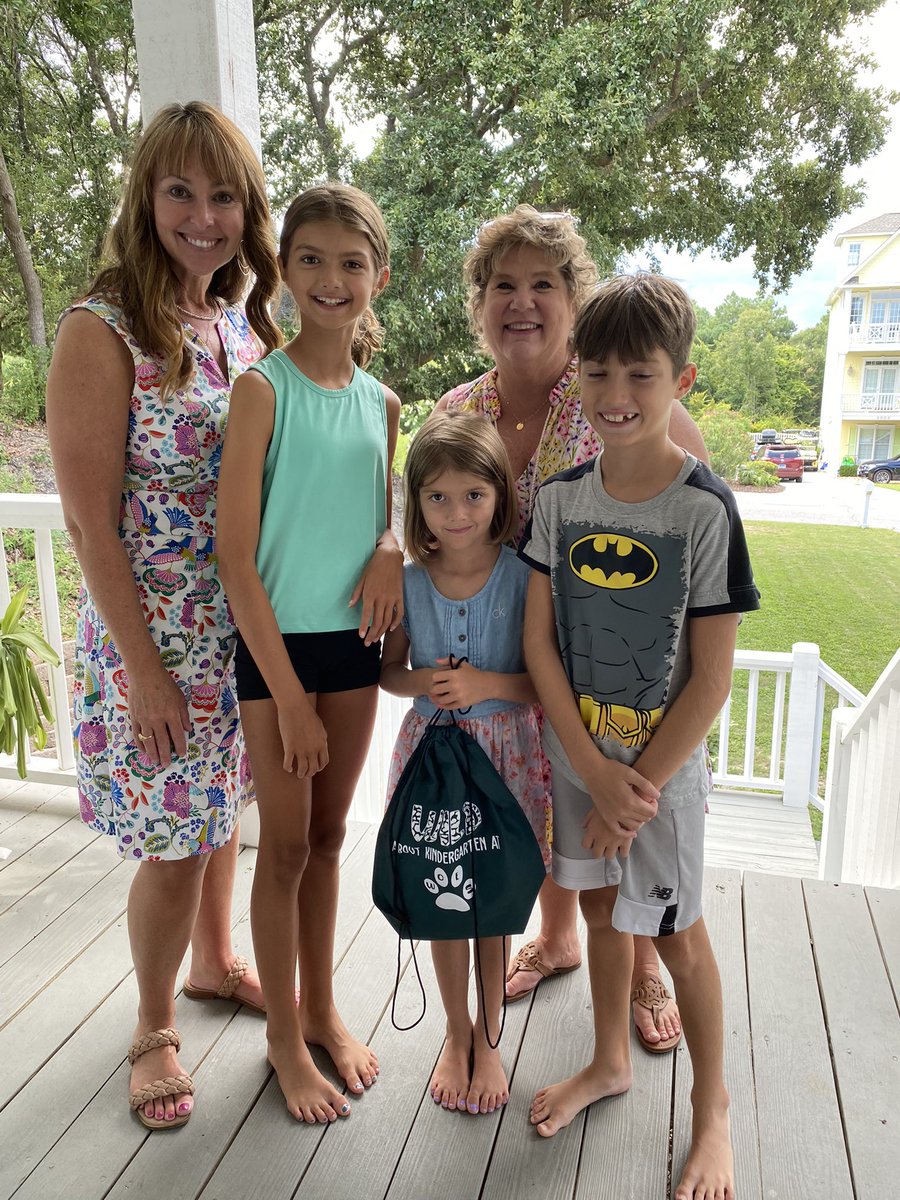 We’ve been meeting our rising Kindergarten Wildcats this morning, they are ready for school! We love dropping by each home to welcome them to White Oak 💚🤍 #WildAboutWhiteOak