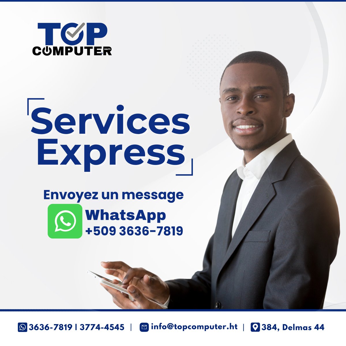 topcomputerht's tweet photo. 🚀 Besoin d'un Service Express ? 📱💨
.
.
.
#topcomputerht #makingITWork #servicexpress https://t.co/Jcm9eCdFgQ