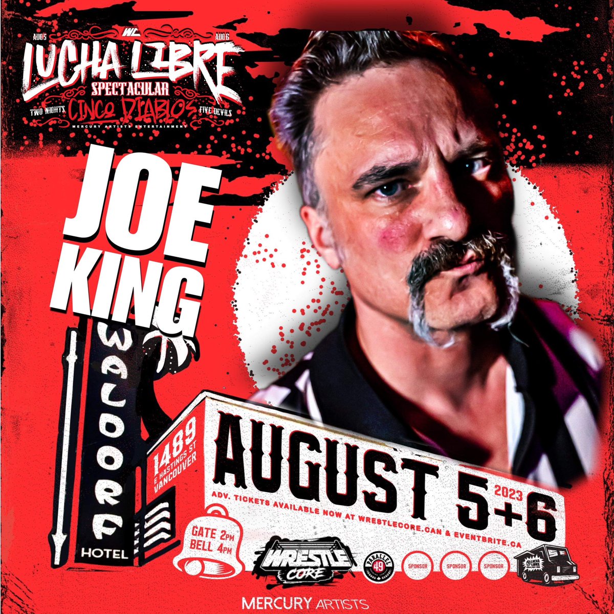 Very excited for this weekend! Aug 5/6 at the <a href="/TheWaldorfHotel/">The Waldorf Hotel</a> the fifth Lucha Libre Spectacular is happening with <a href="/WrestleCoreRLD/">WrestleCore</a>  and I’m your Head Referee all weekend long! 

Tickets - eventbrite.ca/e/lucha-libre-…