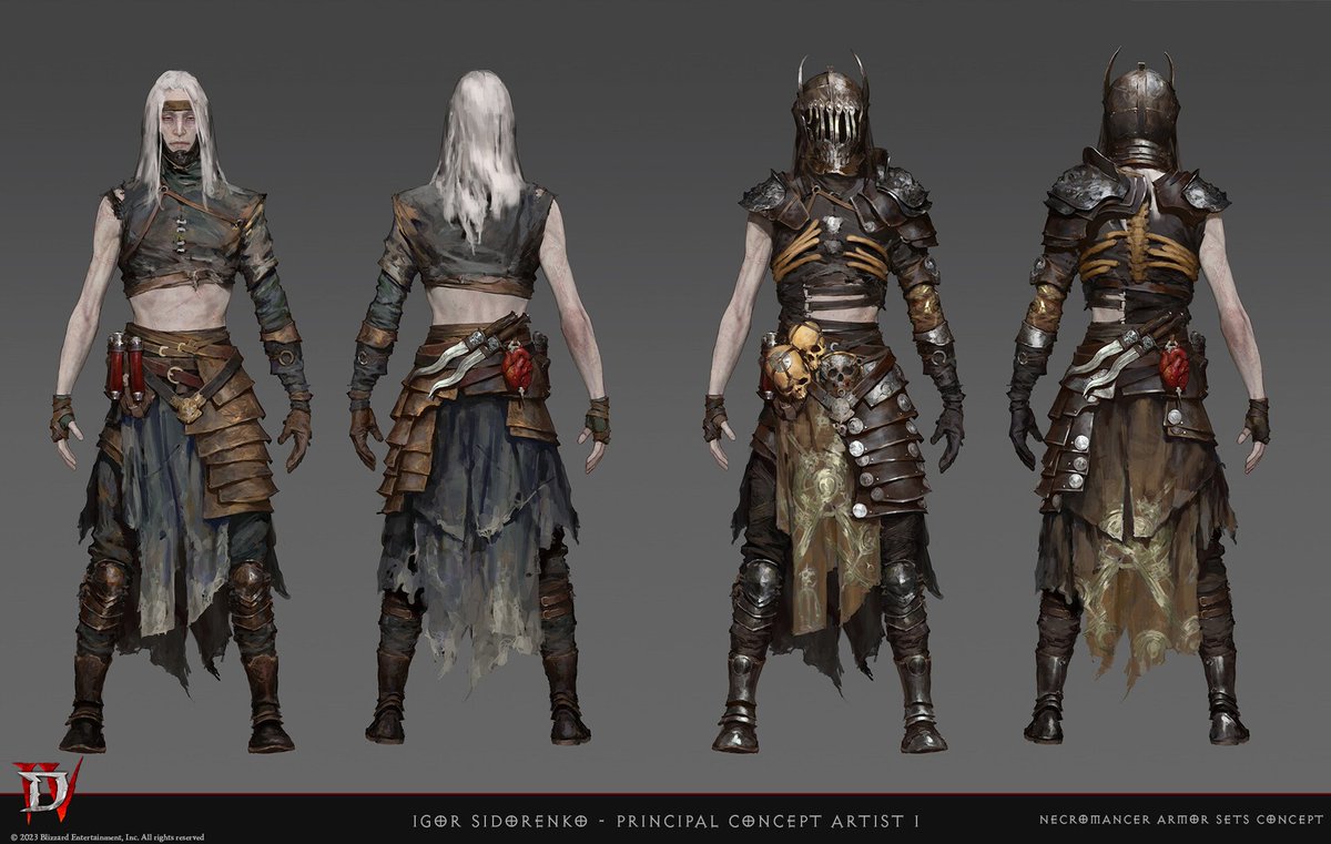 conceptmyheart's tweet photo. Diablo IV Necro Concepts https://t.co/JK5eTop7KN