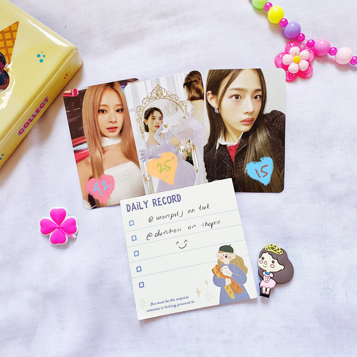 wonpilj's tweet photo. ♡.🎀.♡ wts want to sell / lfb

ㅇ help rt please ㅇ

﹒⪩⪨﹒TWICE Tzuyu ready to be
﹒⪩⪨﹒ITZY Ryujin tc wonderland 
﹒⪩⪨﹒NEWJEANS Minji 

🏠 Jatim, INA
✔️ Request 🍊 live
✨ Minji &amp; Ryujin free claim

tag. aab photocard pc https://t.co/p6tedUngl6